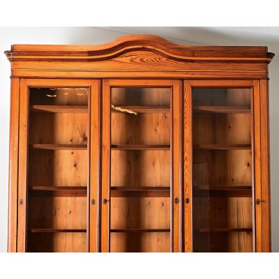 French 19th Century Pitch Pine Bibliotheque