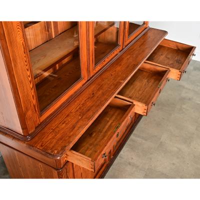 French 19th Century Pitch Pine Bibliotheque