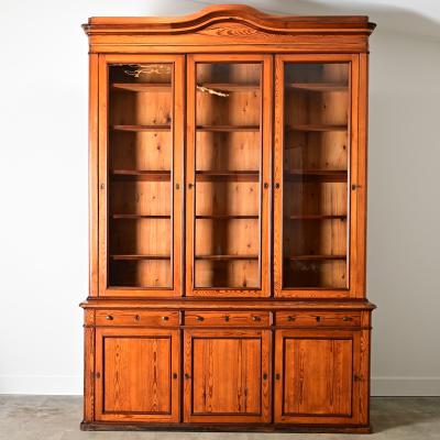 French 19th Century Pitch Pine Bibliotheque