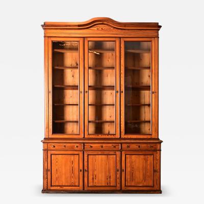 French 19th Century Pitch Pine Bibliotheque