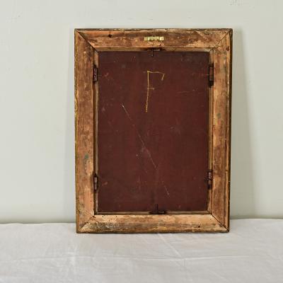 French 19th Century Portrait by Nils Forsberg in Gilded Frame