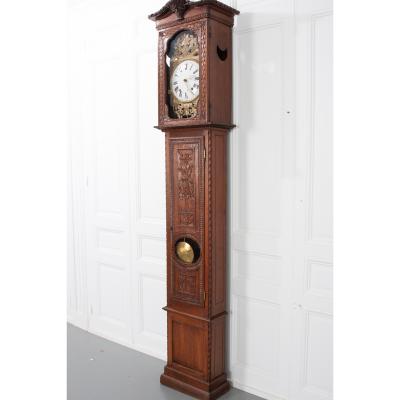 French 19th Century Provincial Horloge Case Clock