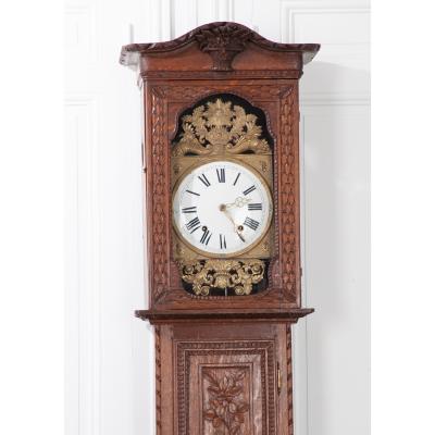 French 19th Century Provincial Horloge Case Clock