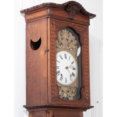 French 19th Century Provincial Horloge Case Clock