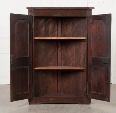 French 19th Century Provincial Oak Corner Cabinet