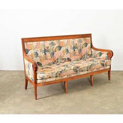 French 19th Century Restauration Fruitwood Settee
