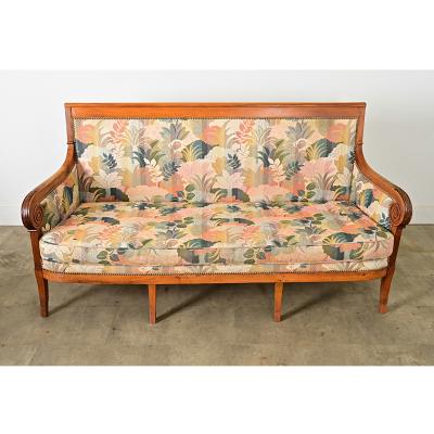 French 19th Century Restauration Fruitwood Settee