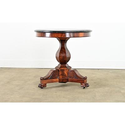 French 19th Century Restauration Mahogany Gueridon