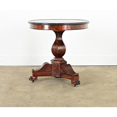 French 19th Century Restauration Mahogany Gueridon