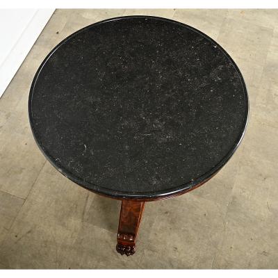 French 19th Century Restauration Mahogany Gueridon