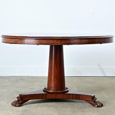 French 19th Century Restauration Mahogany Gueridon