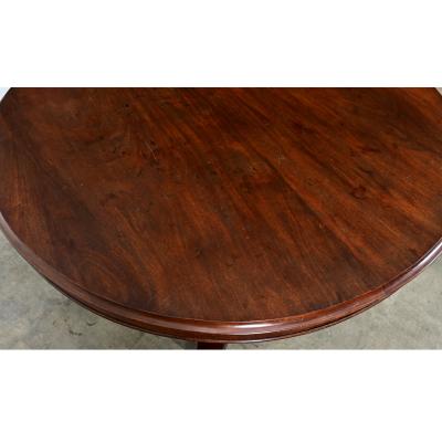 French 19th Century Restauration Mahogany Gueridon