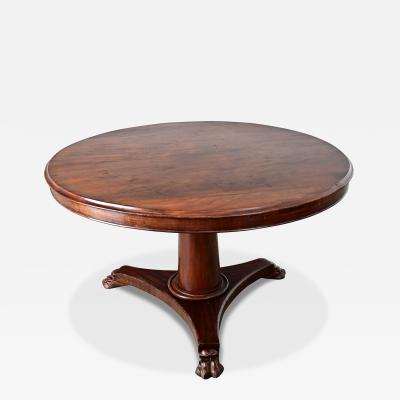French 19th Century Restauration Mahogany Gueridon