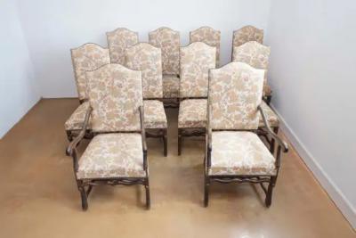French 19th Century Set of Eight Side Chairs and Two Arm Chairs