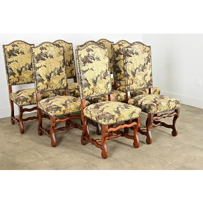 French 19th Century Set of Ten Os de Mouton Dining Chairs