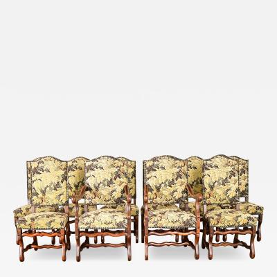 French 19th Century Set of Ten Os de Mouton Dining Chairs