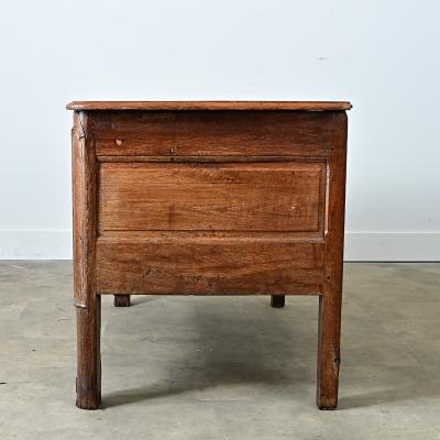 French 19th Century Solid Oak Carved Coffer