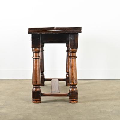 French 19th Century Solid Oak Console Dining Table