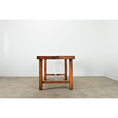 French 19th Century Solid Oak Farm Table