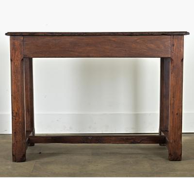 French 19th Century Solid Oak Petite Farm Table