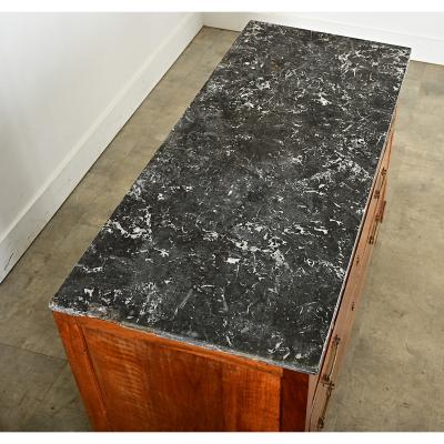 French 19th Century Solid Walnut Commode