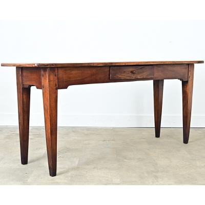 French 19th Century Solid Walnut Console