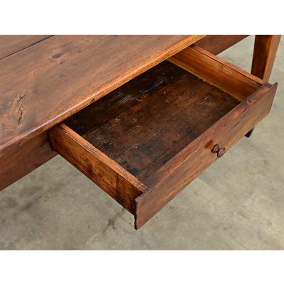 French 19th Century Solid Walnut Console