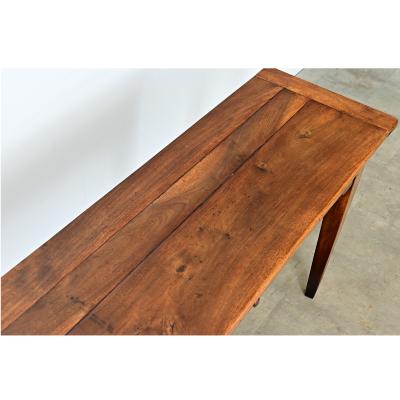 French 19th Century Solid Walnut Console