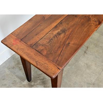 French 19th Century Solid Walnut Console