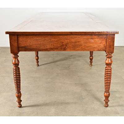 French 19th Century Solid Walnut Convent Dining Table