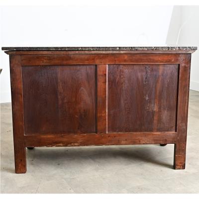 French 19th Century Solid Walnut Empire Commode