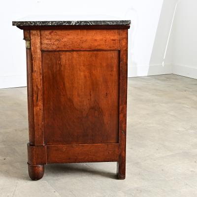 French 19th Century Solid Walnut Empire Commode