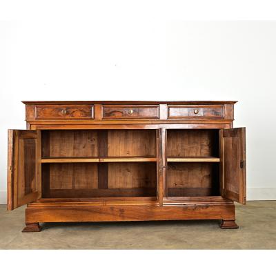 French 19th Century Solid Walnut Louis Philippe Enfilade