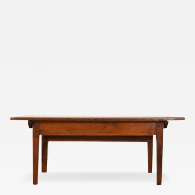 French 19th Century Solid Walnut Petrin Coffee Table