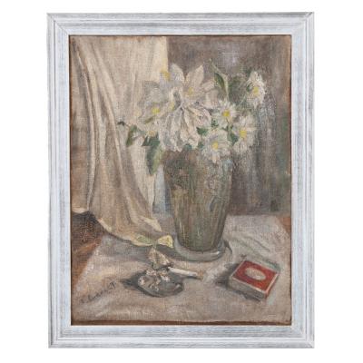 French 19th Century Still Life Oil on Canvas