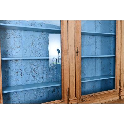French 19th Century Stripped Oak Bibliotheque
