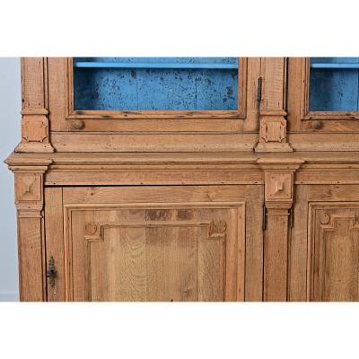 French 19th Century Stripped Oak Bibliotheque