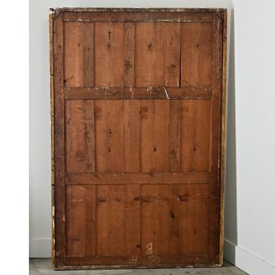 French 19th Century Symmetrical Egg Dart Gilt Mirror