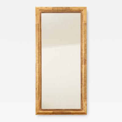 French 19th Century Symmetrical Gold Gilt Mirror