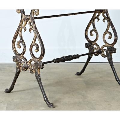 French 19th Century Tavern Table with Oak Top