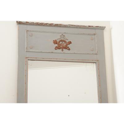 French 19th Century Trumeau with Original Mirror Glass