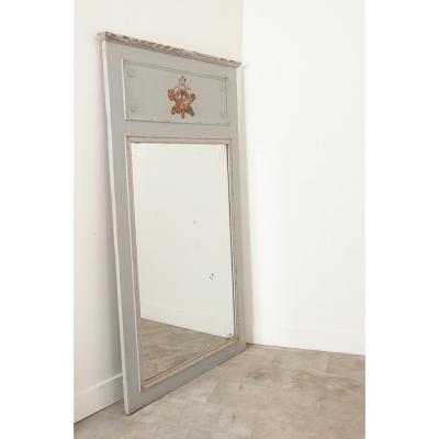 French 19th Century Trumeau with Original Mirror Glass