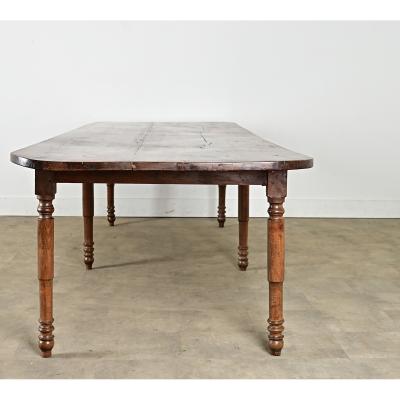 French 19th Century Two plank Top Farm Table
