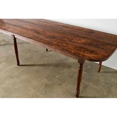 French 19th Century Two plank Top Farm Table