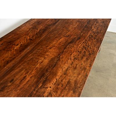 French 19th Century Two plank Top Farm Table