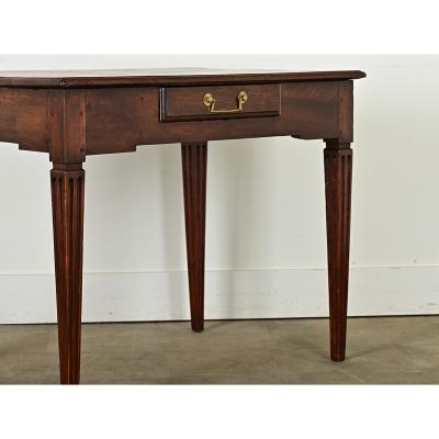 French 19th Century Walnut Desk Side Table