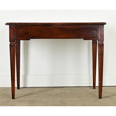 French 19th Century Walnut Desk Side Table