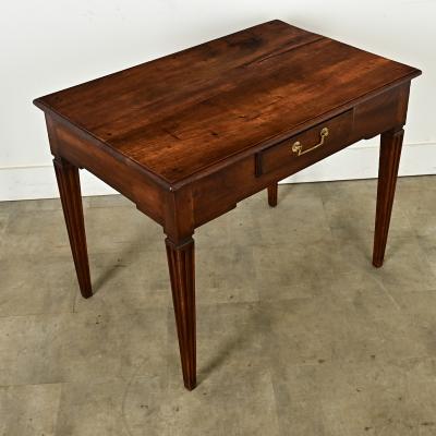 French 19th Century Walnut Desk Side Table