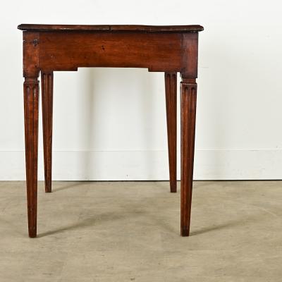 French 19th Century Walnut Desk Side Table