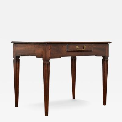 French 19th Century Walnut Desk Side Table